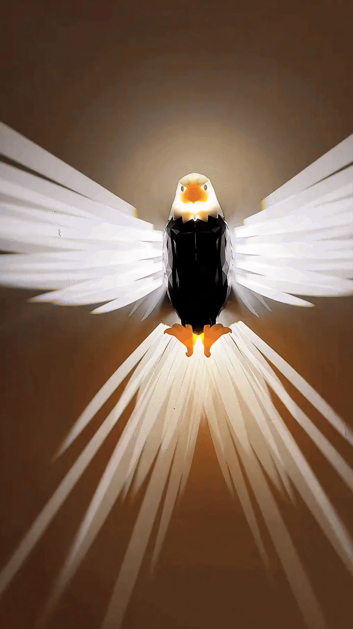 LED Bird Projection